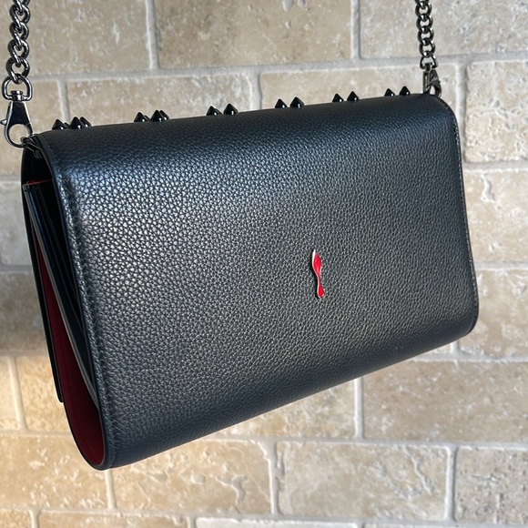 CHRISTIAN LOUBOUTIN Black Studded Crossbody Bag - Picture 4 of 13